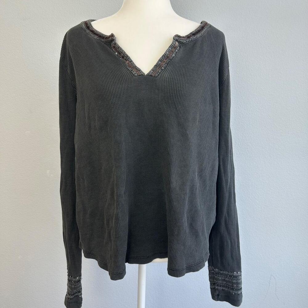 Lucky brand waffle knit top